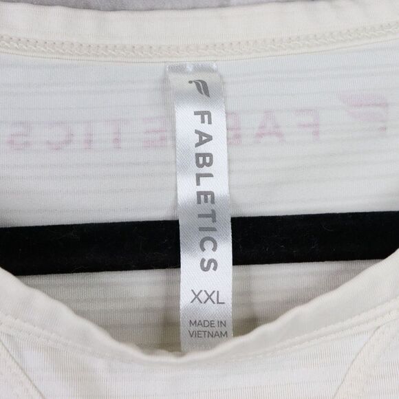 Fabletics Muscle Tank Womens Size XXL Off White Eco Conscious Cream Sleeveless - Picture 3 of 7